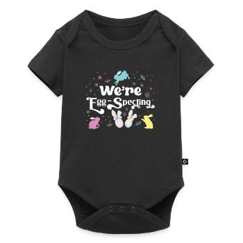 Pâques, nous observons les œufs pour les futurs parents - Body à manches courtes Premium Bébé - noir - Devant