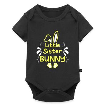 Little Sister Rabbit Easter Bunny Bunny Kids - Baby Premium short-sleeve bodysuit - black - Front