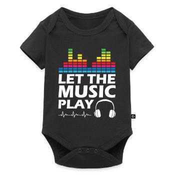 Laissez jouer la musique - Body à manches courtes Premium Bébé - noir - Devant