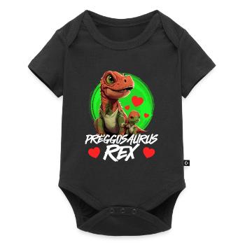 Pregnant Preggosaurus expectant mothers Mamasaurus - Baby Premium short-sleeve bodysuit - black - Front