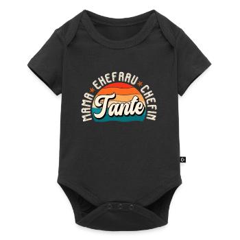 Tante Ehefrau Chefin Legende Muttertag Tanten - Baby Premium Kurzarmbody - Schwarz - Vorne