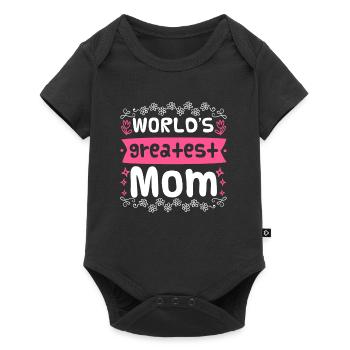 World's Best Mom Mother's Day Best Mom Coolest Mom - Baby Premium short-sleeve bodysuit - black - Front