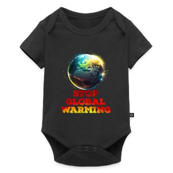 Activiste pour le climat Stop au réchauffement climatique Save the Earth - Body à manches courtes Premium Bébé - noir - Devant