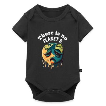 There is no Planet B Earth Day Mission Erde - Baby Premium short-sleeve bodysuit - black - Front