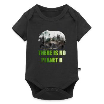 There is no Planet B Earth Day Mission Erde - Baby Premium short-sleeve bodysuit - black - Front