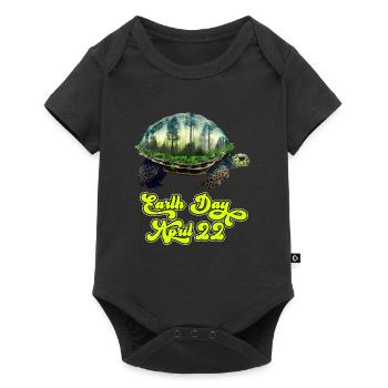 Earth Day April 22 Earth Mission Environmental Protection - Baby Premium short-sleeve bodysuit - black - Front
