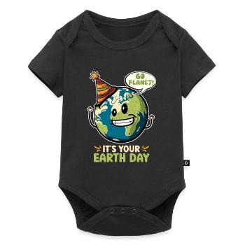 Earth Day Mission Earth & Climate Protection Environment - Baby Premium short-sleeve bodysuit - black - Front