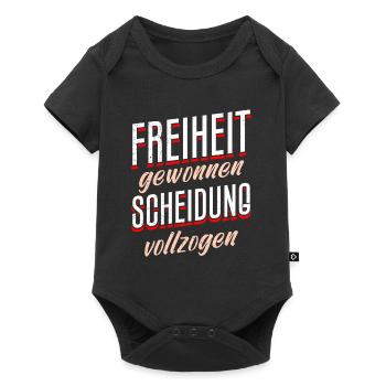Frisch geschieden Ex Frau Scheidungsparty - Baby Premium Kurzarmbody - Schwarz - Vorne