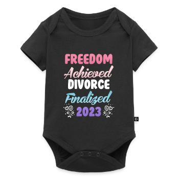 Divorce 2023 freshly divorced divorce party - Baby Premium short-sleeve bodysuit - black - Front
