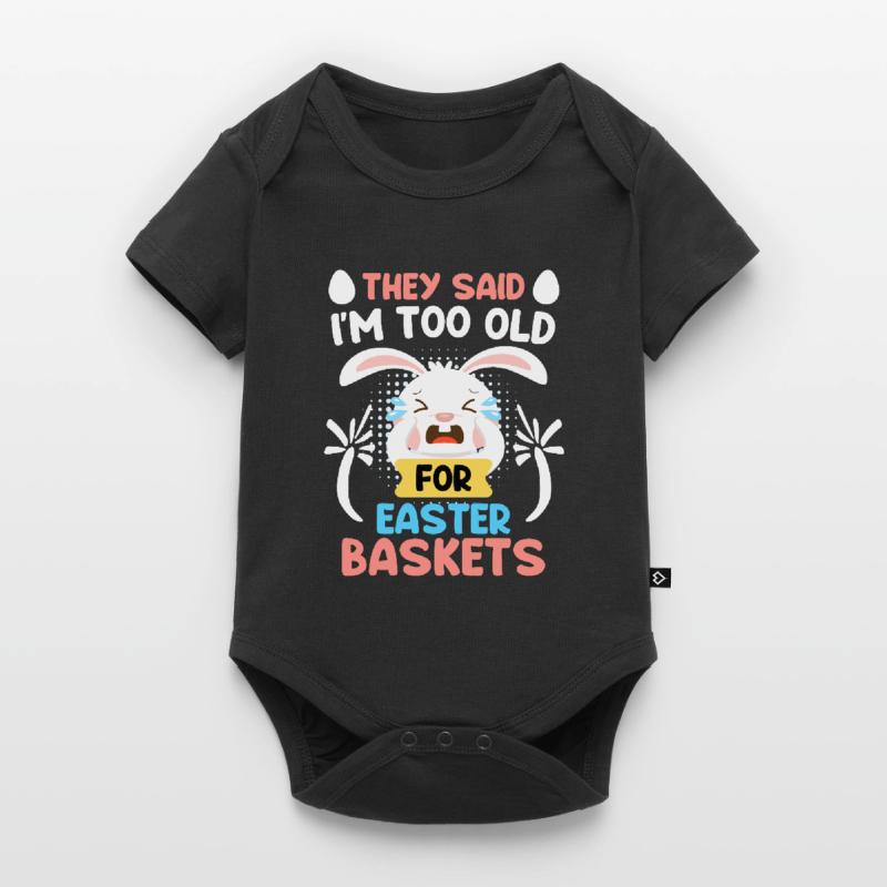 Easter Bunny Easter Basket Bunny Easter Eggs Baby Premium short-sleeve bodysuit