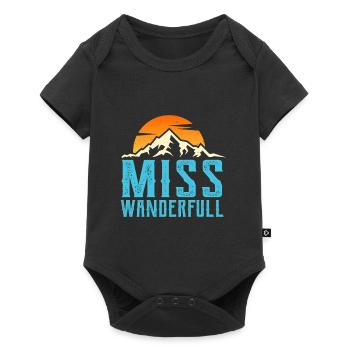 Wanderfull Hikers Summit Sports Mountaineers - Baby Premium short-sleeve bodysuit - black - Front