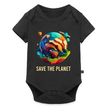 Sauvons notre planète Écologistes Protection du climat - Body à manches courtes Premium Bébé - noir - Devant