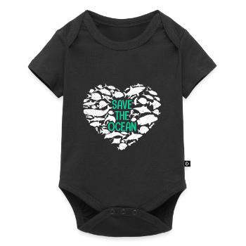 Sauver l’océan Environnement de protection des océans - Body à manches courtes Premium Bébé - noir - Devant