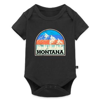 Montana Alpinisme Sommet Escalade Randonnée - Body à manches courtes Premium Bébé - noir - Devant