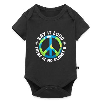 Il n'y a pas de planète B Protection de l'environnement Sauvez la Terre - Body à manches courtes Premium Bébé - noir - Devant