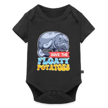 Walrus Save the Ocean Environmental Love - Baby Premium short-sleeve bodysuit - black - Front