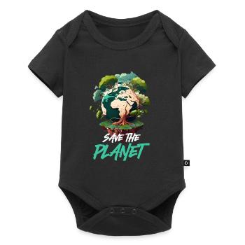 Save the planet Mother Earth Environmental Protection - Baby Premium short-sleeve bodysuit - black - Front