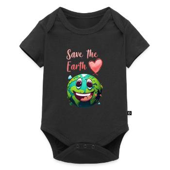 Save the Earth Environmental Protection and Species Conservation - Baby Premium short-sleeve bodysuit - black - Front