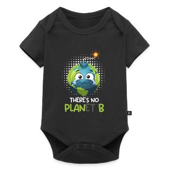 There is no Planet B Environmental Protection Mission Earth - Baby Premium short-sleeve bodysuit - black - Front