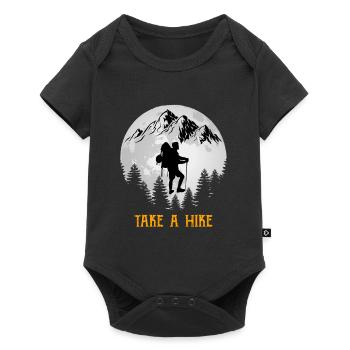 Faites une randonnée Randonneur amateur de montagne Randonnée - Body à manches courtes Premium Bébé - noir - Devant