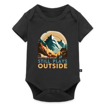 Nature Boys joue toujours à l’extérieur Mountaineers - Body à manches courtes Premium Bébé - noir - Devant