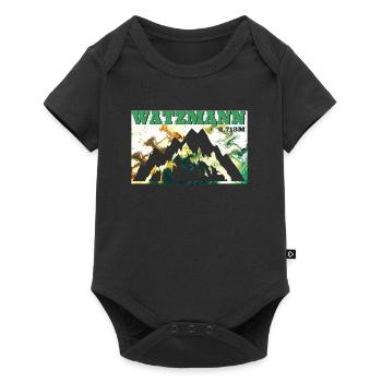 Watzmann Bergfan klettern Bergsteiger Wanderer - Baby Premium Kurzarmbody - Schwarz - Vorne