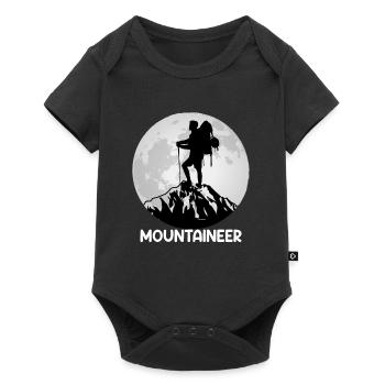 Alpiniste Montagnes Escalader Randonneurs Alpinistes - Body à manches courtes Premium Bébé - noir - Devant