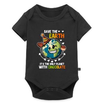 Save the Earth Chocolate Lovers Protection de l’environnement - Body à manches courtes Premium Bébé - noir - Devant