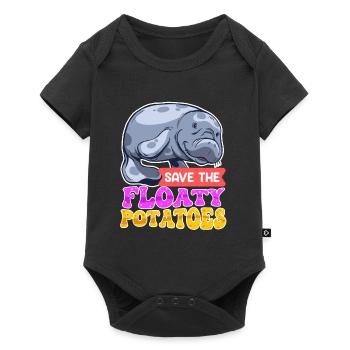Walrus Save the Ocean Environmental Love - Baby Premium short-sleeve bodysuit - black - Front