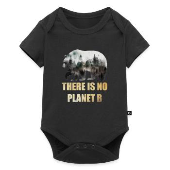 There is no Planet B Earth Day Mission Erde - Baby Premium short-sleeve bodysuit - black - Front
