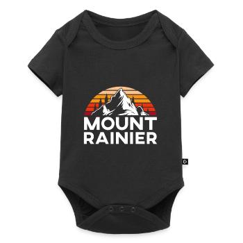 Mont Rainier Alpinisme Sommet Sports Randonnée - Body à manches courtes Premium Bébé - noir - Devant