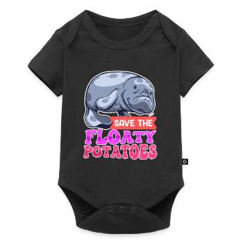 Walrus Save the Ocean Environmental Love - Baby Premium short-sleeve bodysuit - black - Front