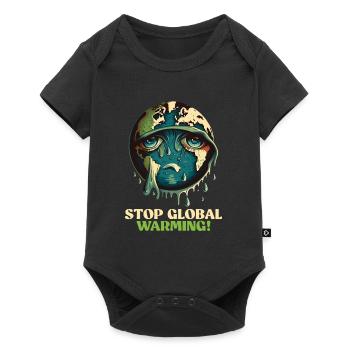 Le réchauffement climatique sauve la Terre Conservation des espèces - Body à manches courtes Premium Bébé - noir - Devant