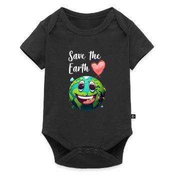Save the Earth Environmental Protection and Species Conservation - Baby Premium short-sleeve bodysuit - black - Front