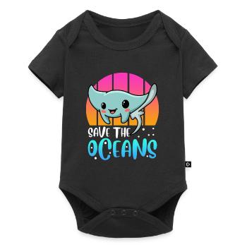 Save the Ocean Environmental Protection Species Conservation Earth Day - Baby Premium short-sleeve bodysuit - black - Front