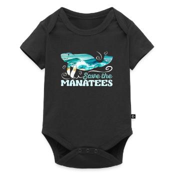 Save the Ocean Manatee Species Conservation Endangered Animals - Baby Premium short-sleeve bodysuit - black - Front