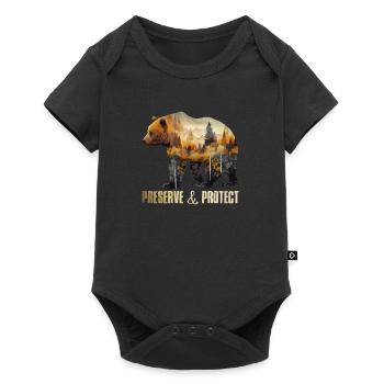 Environmental Protection Earth Day Endangered Species Mission Earth - Baby Premium short-sleeve bodysuit - black - Front