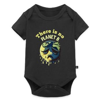 There is no Planet B Earth Day Mission Erde - Baby Premium short-sleeve bodysuit - black - Front