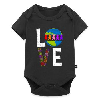 Earth Day Design Love Cooler Earth Day Environment - Body à manches courtes Premium Bébé - noir - Devant
