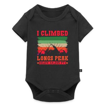 Mountain Fan Longs Peak Mountaineer Randonnée Summit - Body à manches courtes Premium Bébé - noir - Devant