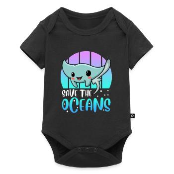 Save the Ocean Environmental Protection Species Conservation Earth Day - Baby Premium short-sleeve bodysuit - black - Front