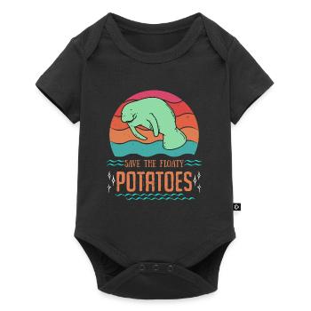 Save the Ocean sauve la conservation des espèces de phoques - Body à manches courtes Premium Bébé - noir - Devant