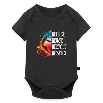 Recycling Environmental Protection Save the Earth Species Protection - Baby Premium short-sleeve bodysuit - black - Front