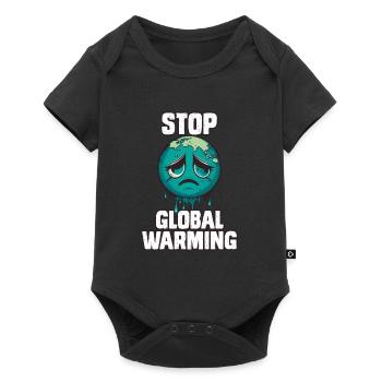 Protection du climat Stopper le réchauffement climatique d’une manière respectueuse du climat - Body à manches courtes Premium Bébé - noir - Devant
