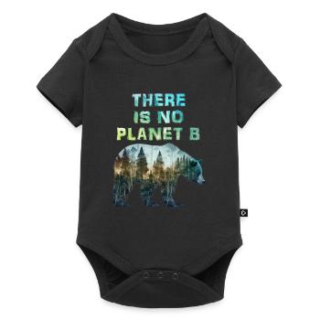 Il n’y a pas de planète B Protection de l’environnement Jour de la Terre - Body à manches courtes Premium Bébé - noir - Devant