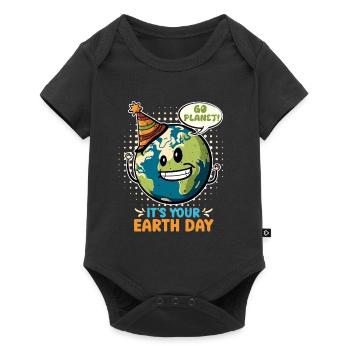 Earth Day Mission Earth & Climate Protection Environment - Baby Premium short-sleeve bodysuit - black - Front