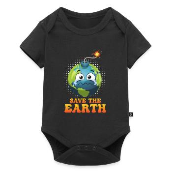 Save the Earth LOVE Mission Earth Environmental Protection - Baby Premium short-sleeve bodysuit - black - Front