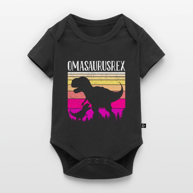 Omasaurus Muttertag Großmutter Dinosaurier Baby Premium Kurzarmbody