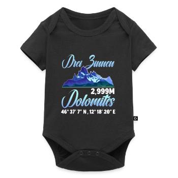 Drei Zinnen Dolomiten Kletterer - Baby Premium Kurzarmbody - Schwarz - Vorne