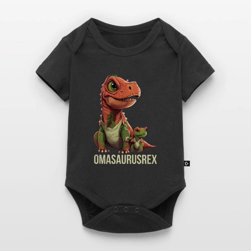 Omasaurus Muttertag Großmutter Dinosaurier Baby Premium Kurzarmbody